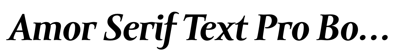 Amor Serif Text Pro Bold Italic